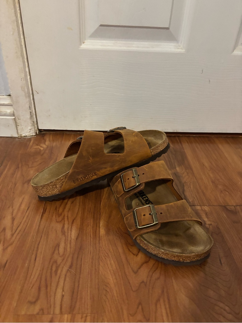 Birkenstock Arizona women’s  Sandals in Tan Brown Leather